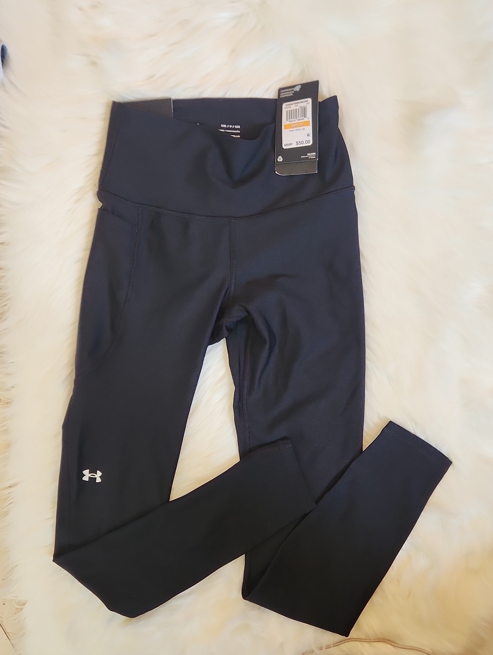 Under Armour Black High-Rise Workout Leggings - Womens Size Small - NWT